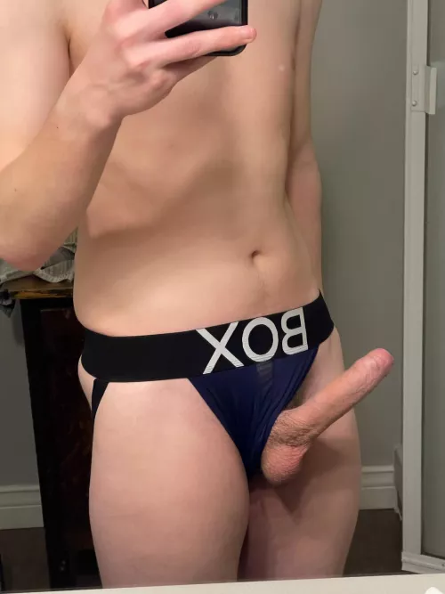 The downside of jockstraps is they can’t always contain a boner 😅
