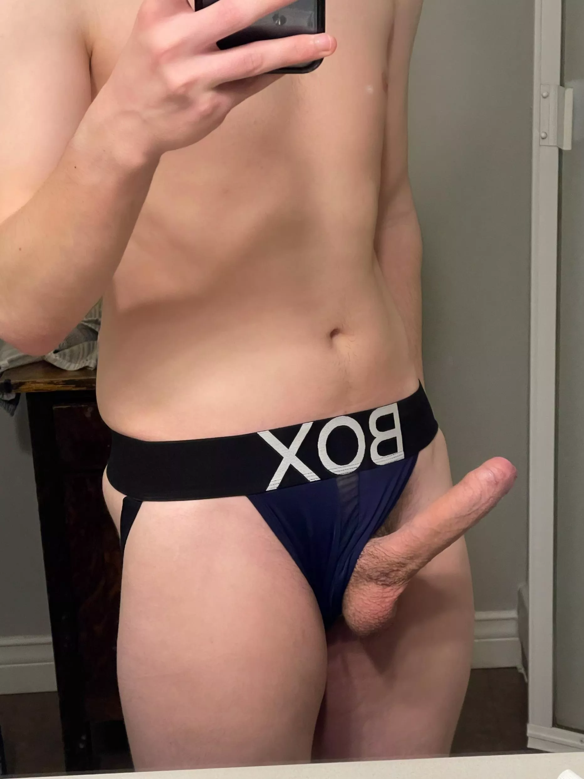 The downside of jockstraps is they can’t always contain a boner 😅