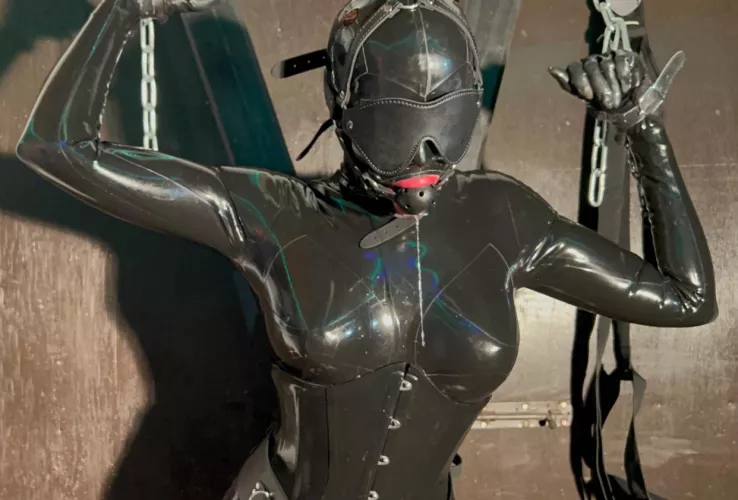 The drooling never stops as I’m left helplessly bound to the cross xx