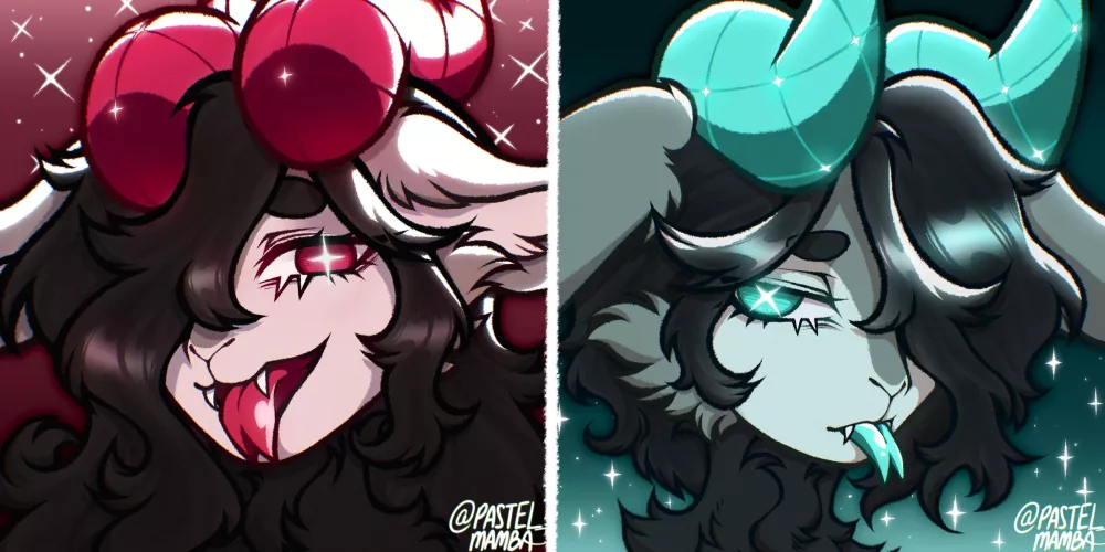 The two forms of my sona! Which one is your favourite?