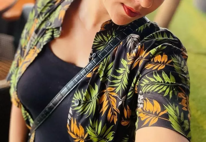 Those tits just pushing the bra against that tight tank top!