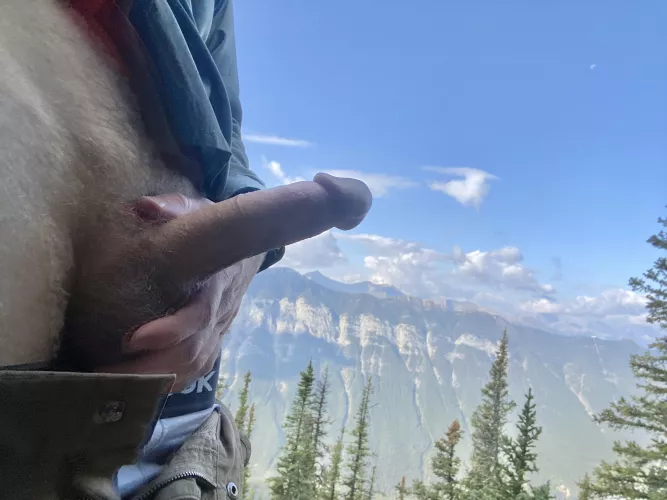 Tough to keep hard knowing your hiking bud is just around the corner