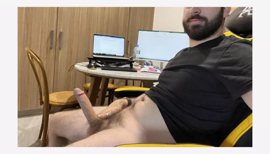 Wanking.. I mean, workjng from home 😉