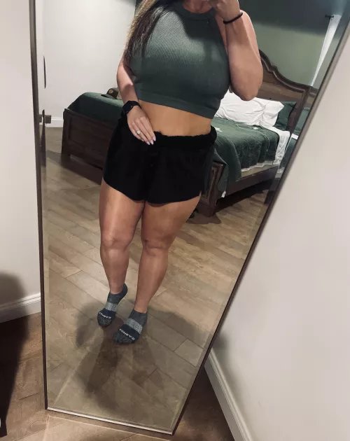 Want me to strip the top or shorts first 