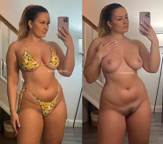 What you’ll see at the beach VS what you’ll see at the nude beach 😏