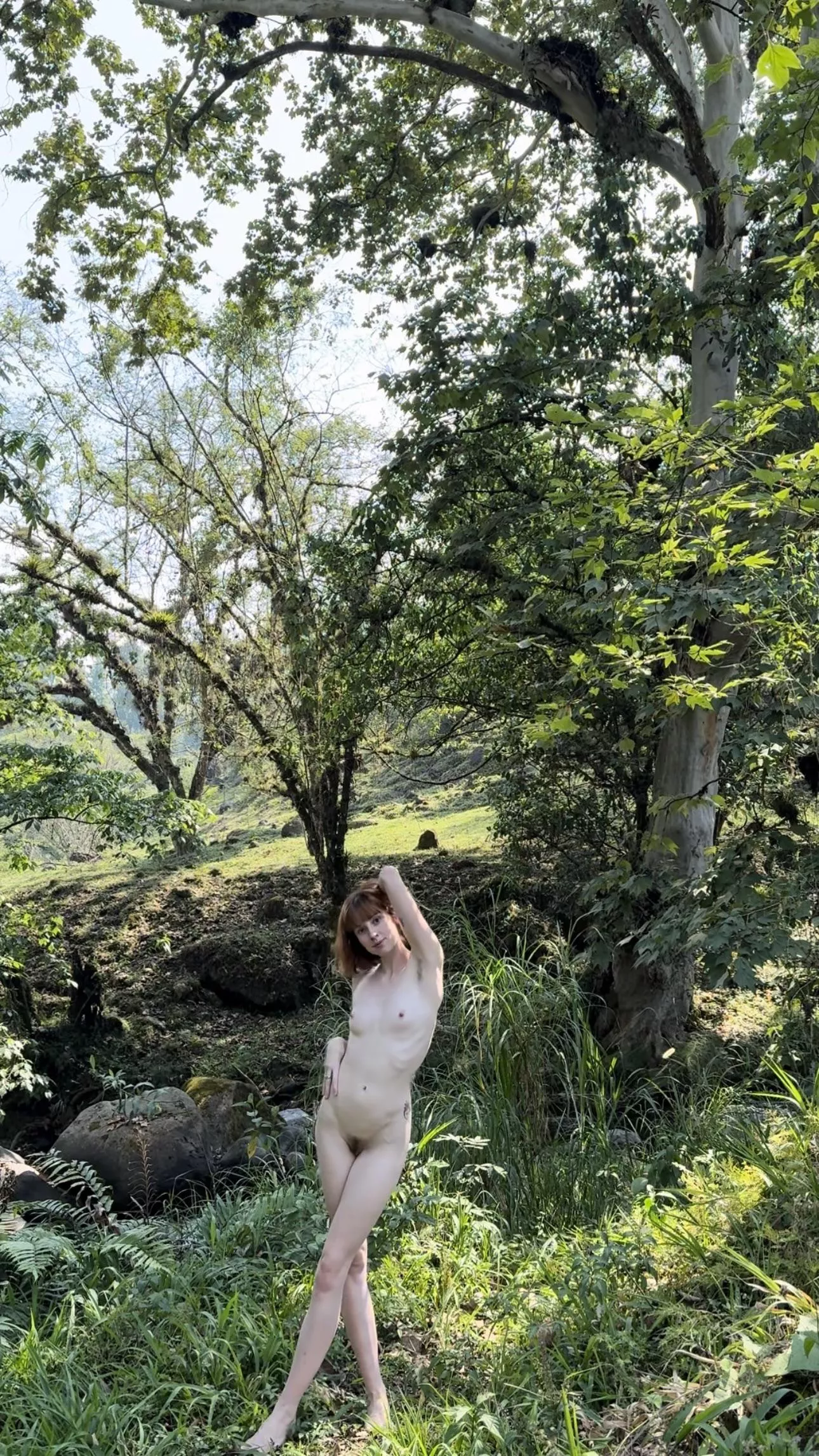 An all natural skinny girl.