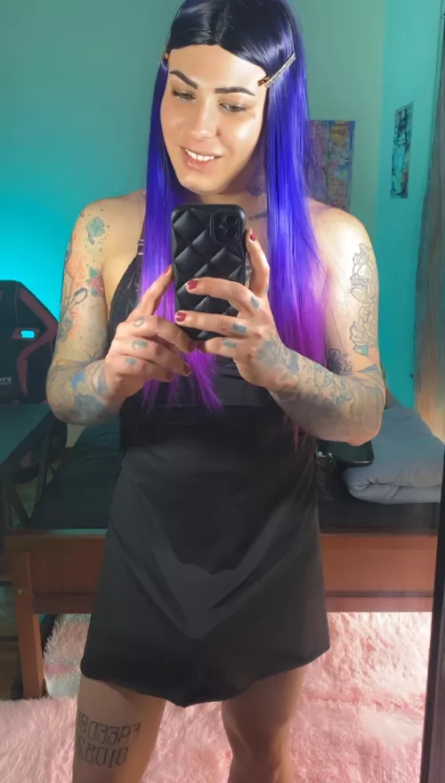 Do u like my new sleepwear? 🖤