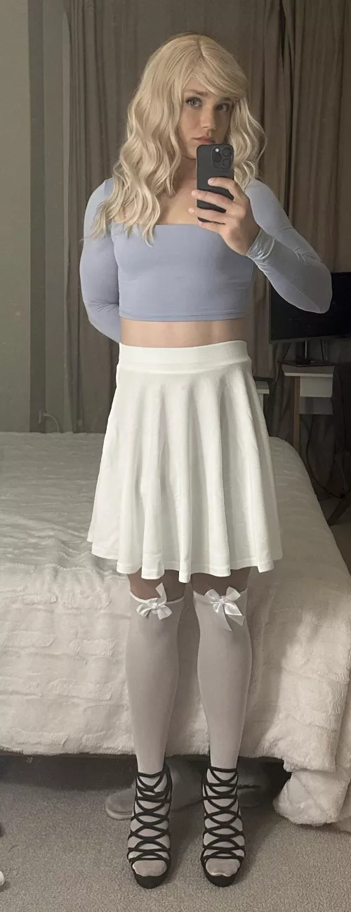 First time wearing a skirt 😅