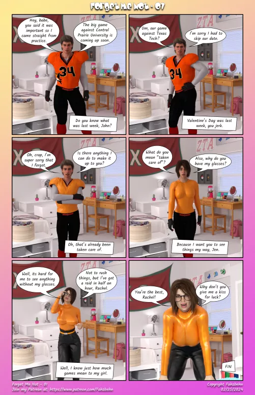 Forget me Not (Jock to Nerdy Girlfriend)