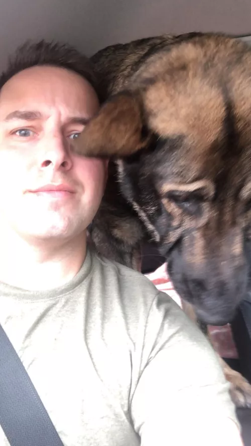 Guess my dog wanted to photo bomb me