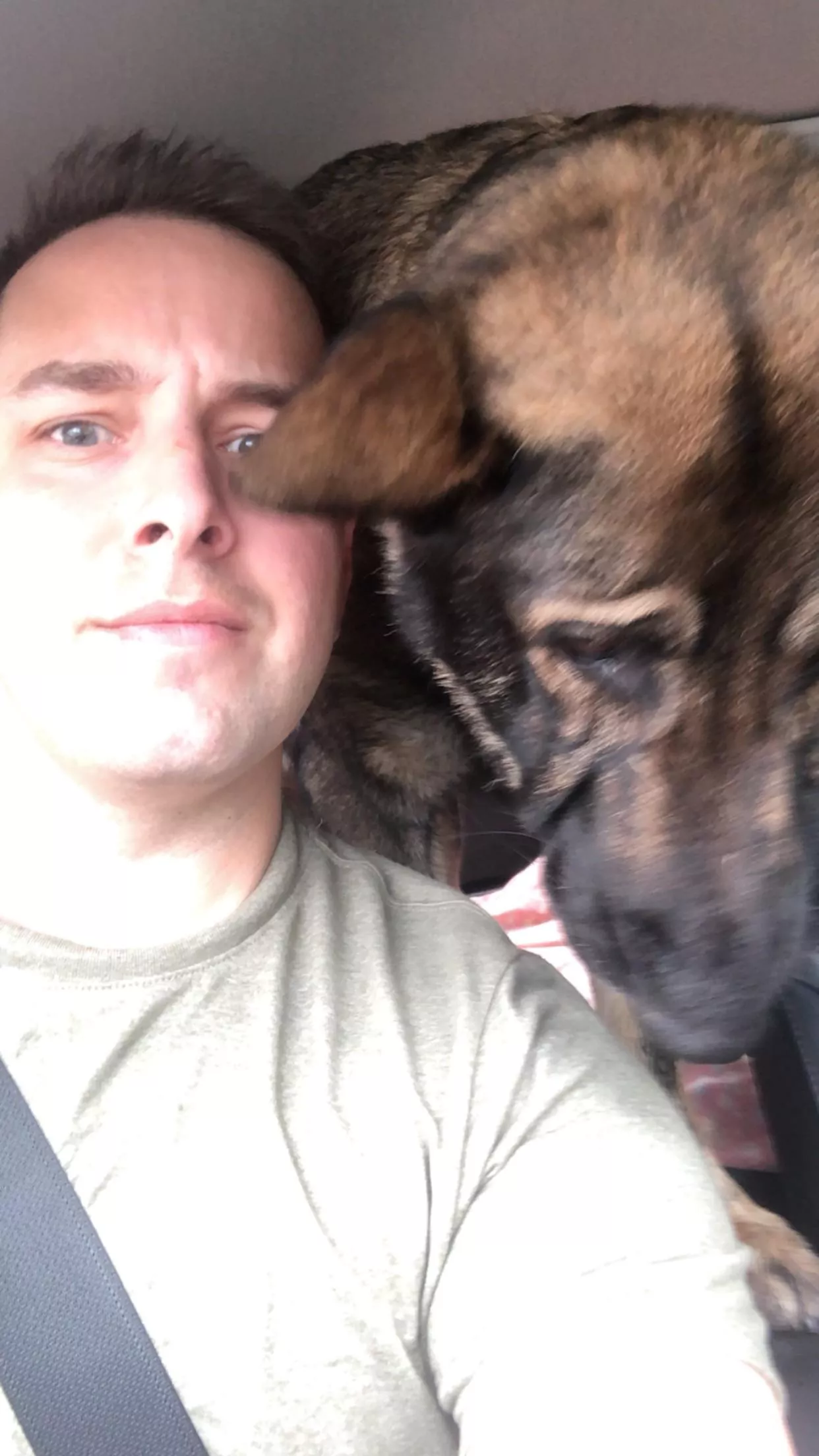 Guess my dog wanted to photo bomb me