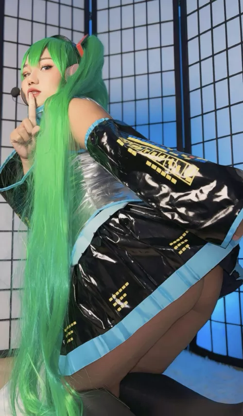 Hatsune Miku from Vocaloid by amino_kung