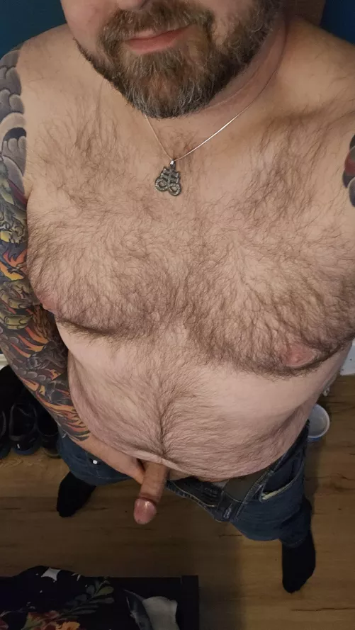 Home from work and ready for PJs.