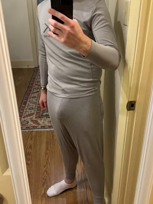 Is there anything better than grey sweatpants? Except maybe for what’s beneath….