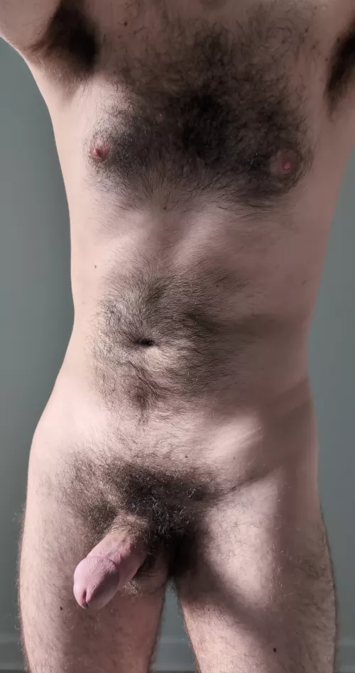 Lifting up my arms so you can get a good view of my hairy armpits