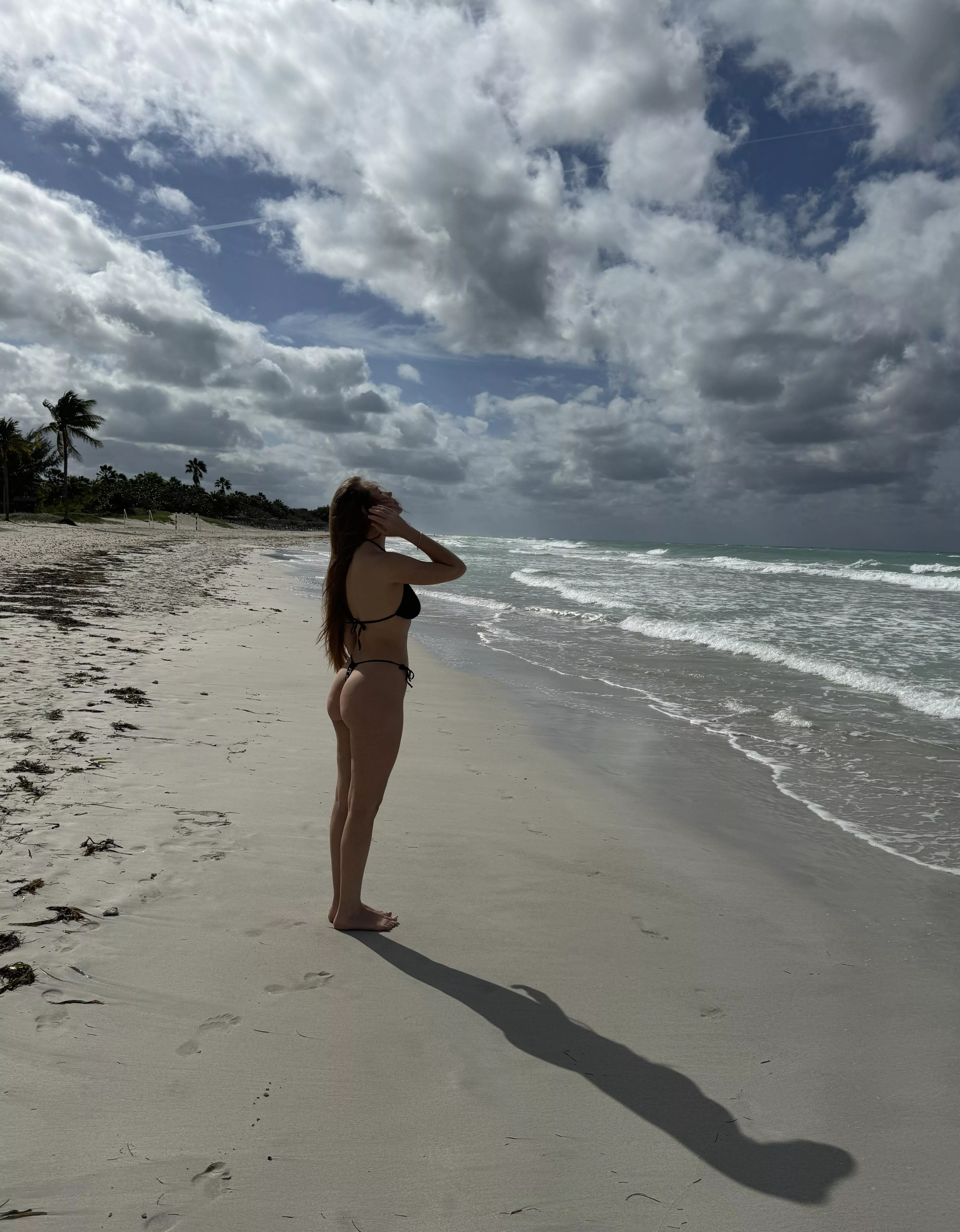 Lots of beautiful beach view and very little bikini