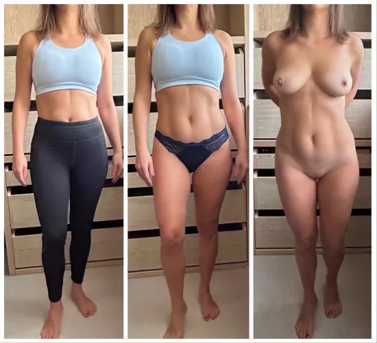 Me at the gym, and then...totally naked x (F)40+