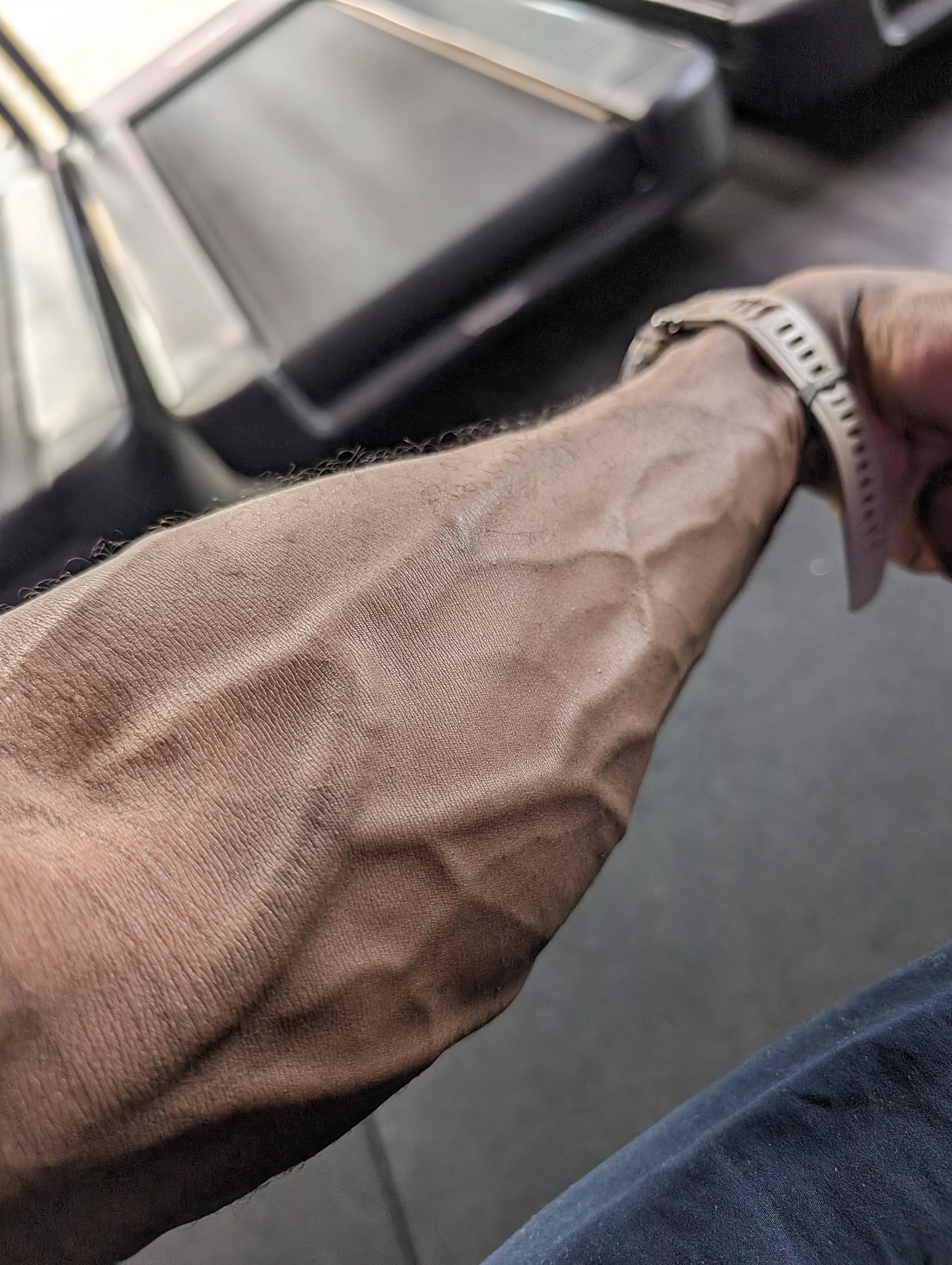 My forearms in the gym