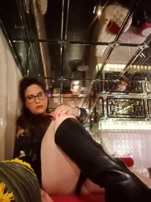 Out for the night in my kitten heal boots