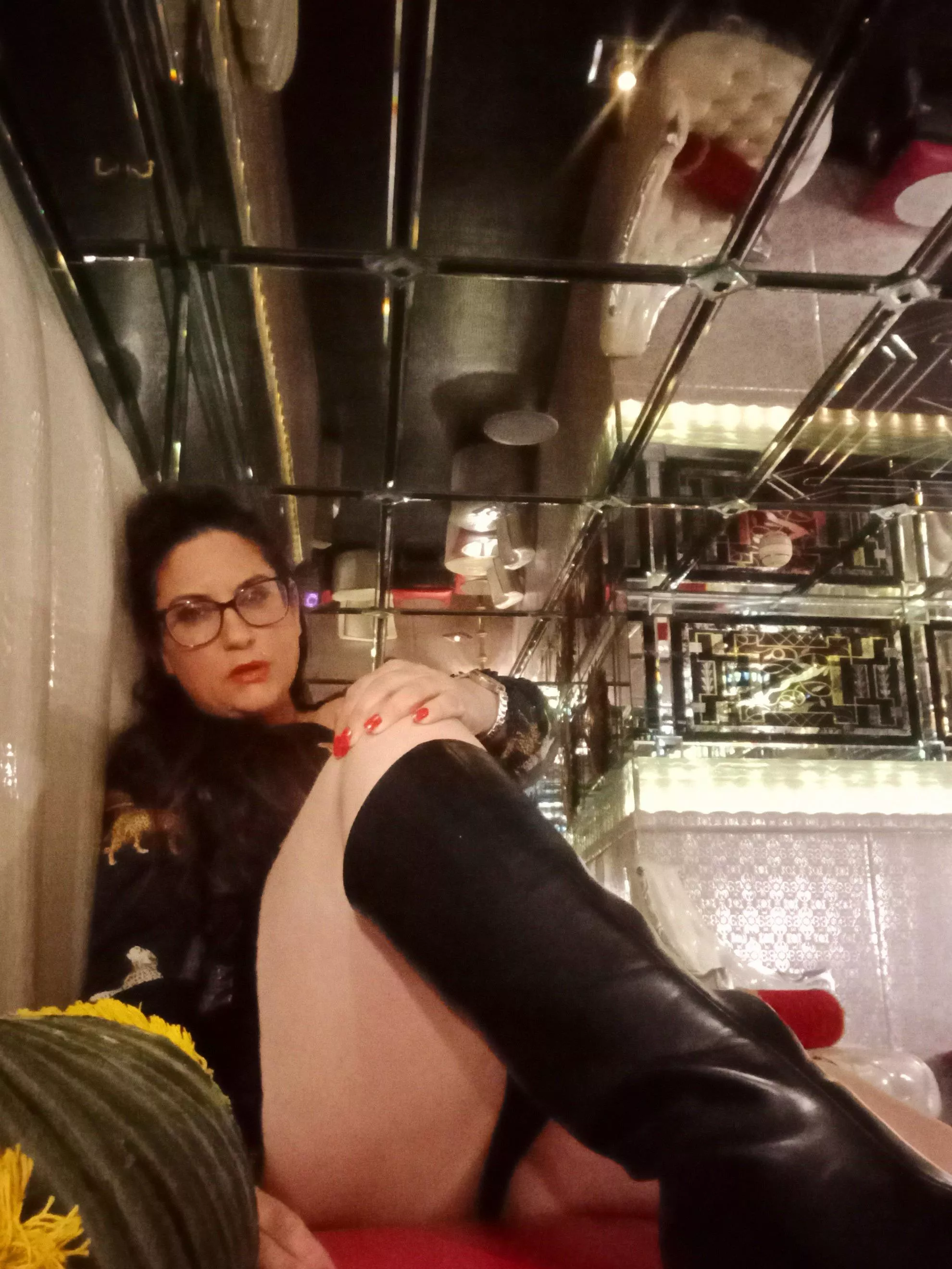 Out for the night in my kitten heal boots