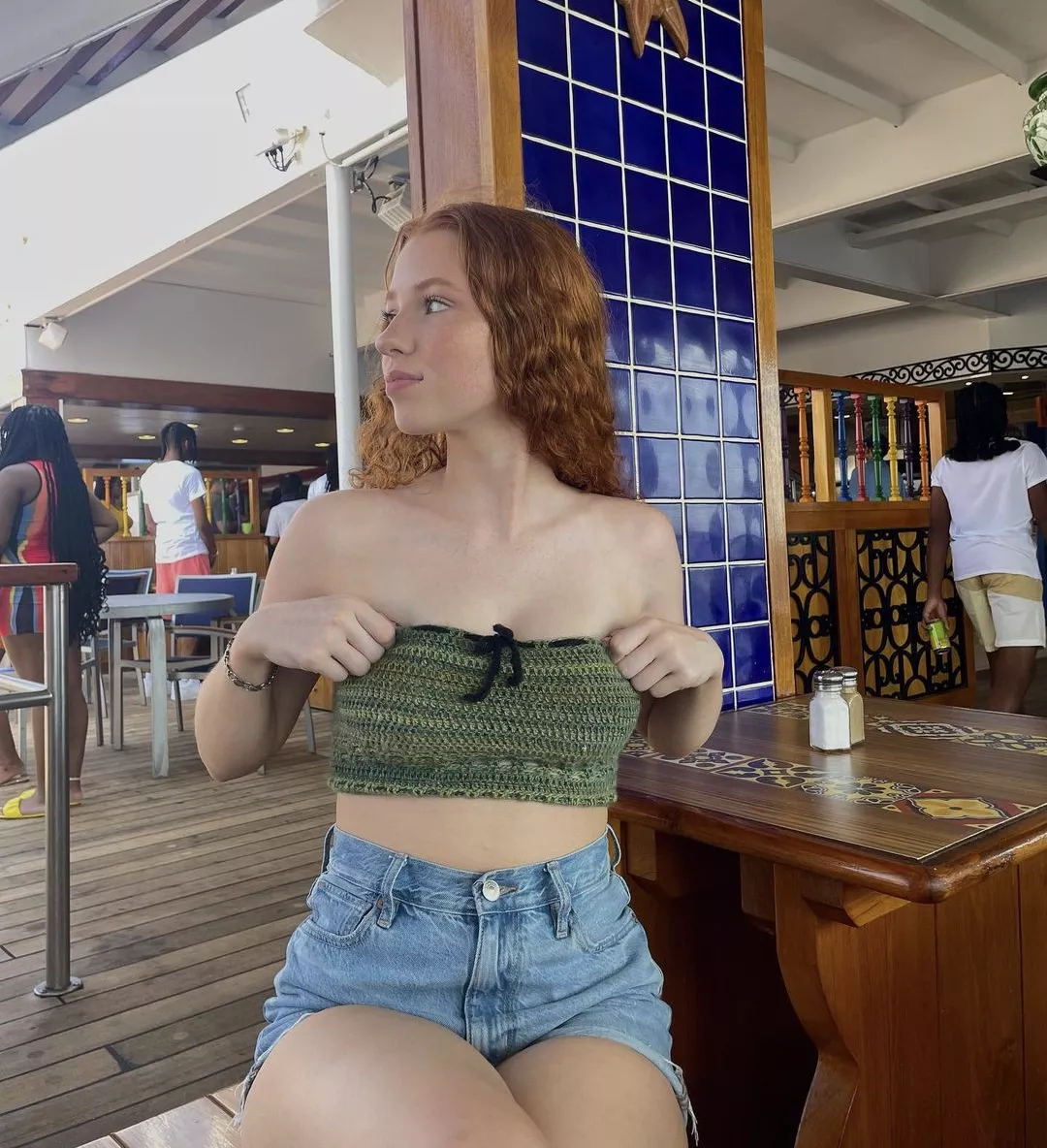 Redhead Tube Top