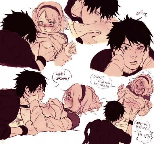 Sakura And Sasuke Being Wholesome (Ceejss) [Naruto]