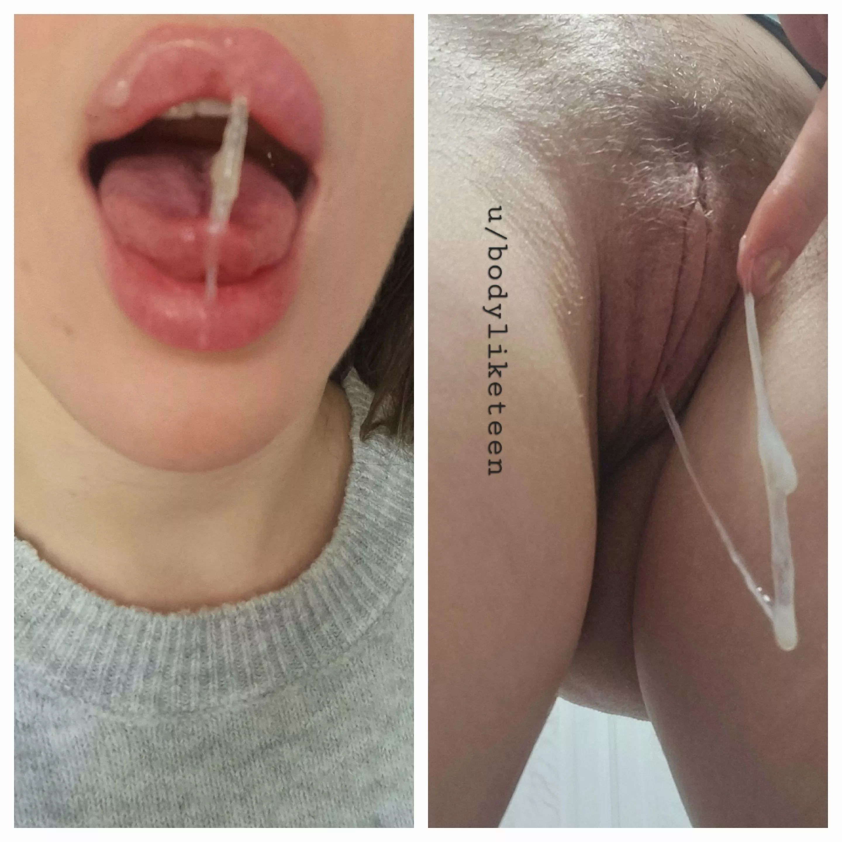 Should I swallow my huge grool? Or maybe leave it for you ? 