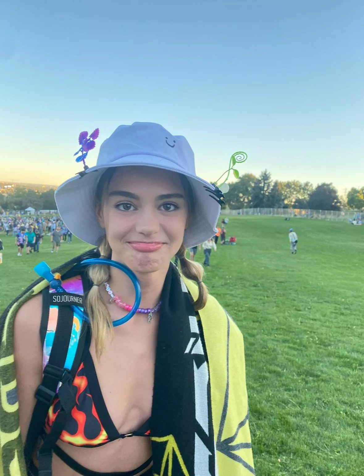 The happy sad face of leaving a festival 