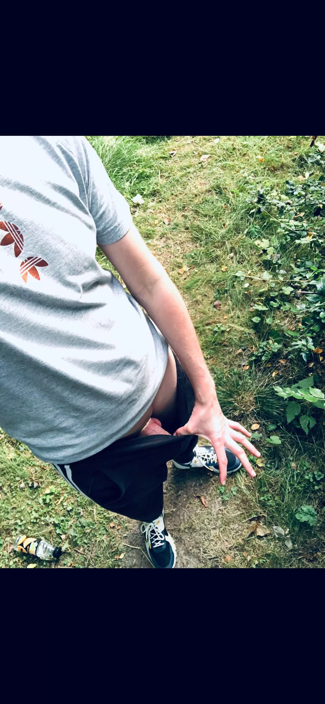 Wanna see me sneak out and show off my horny cock in public? 😎 dm me for snap.