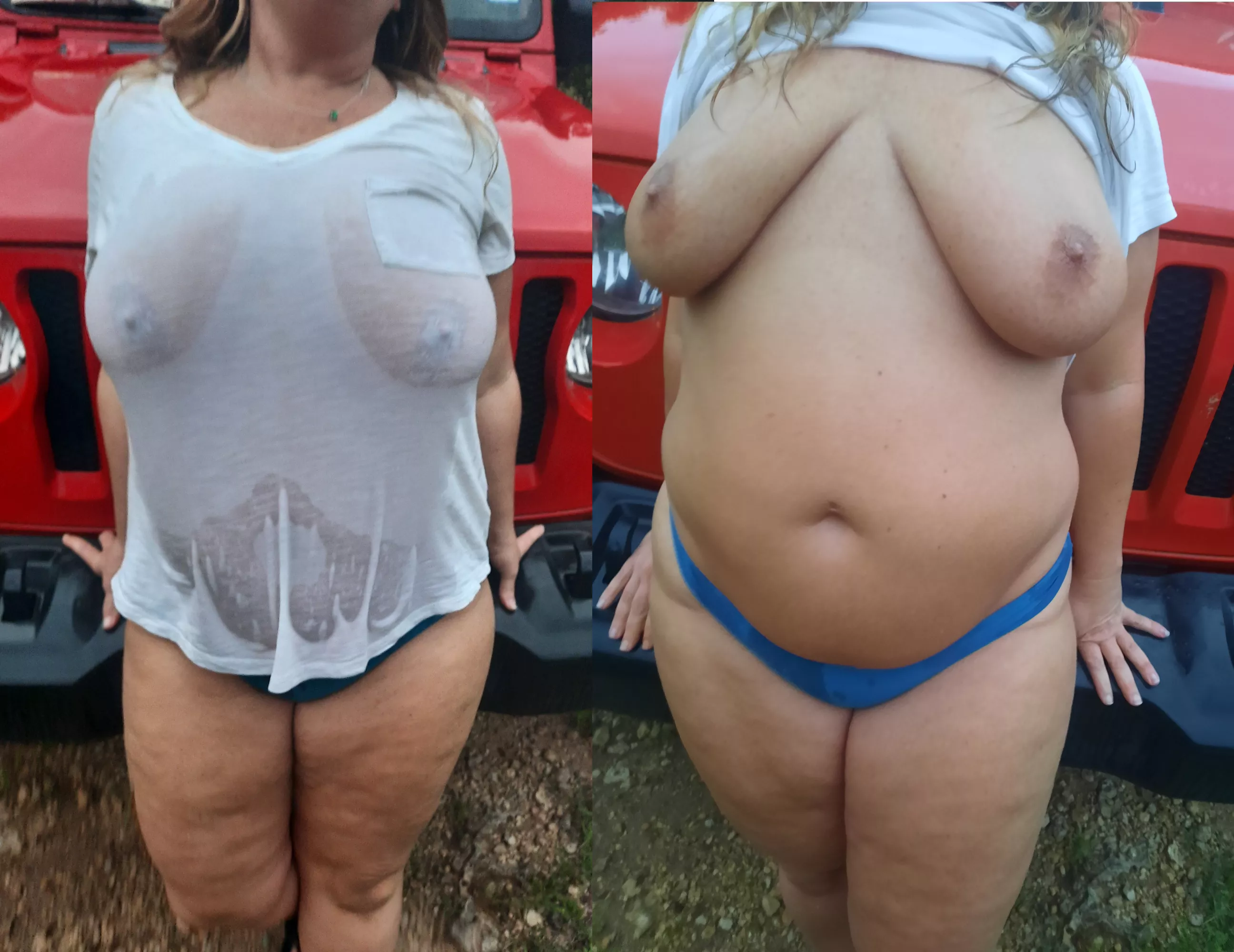 Wet Tshirt On or Off?