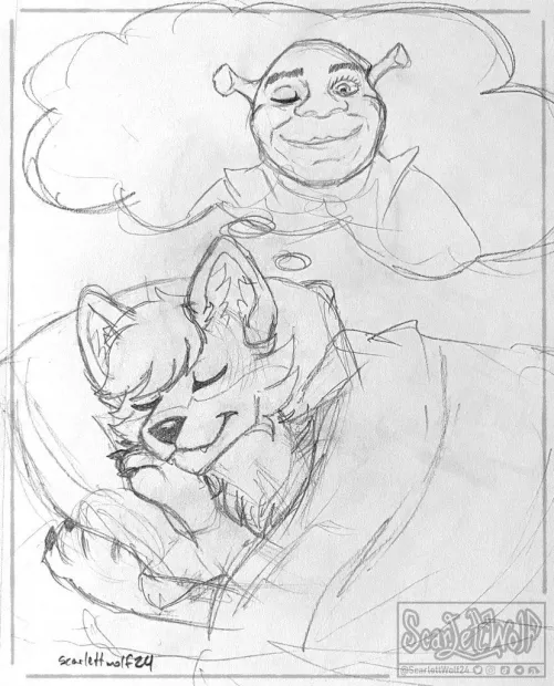 What does your fursona dream of? 💚💤