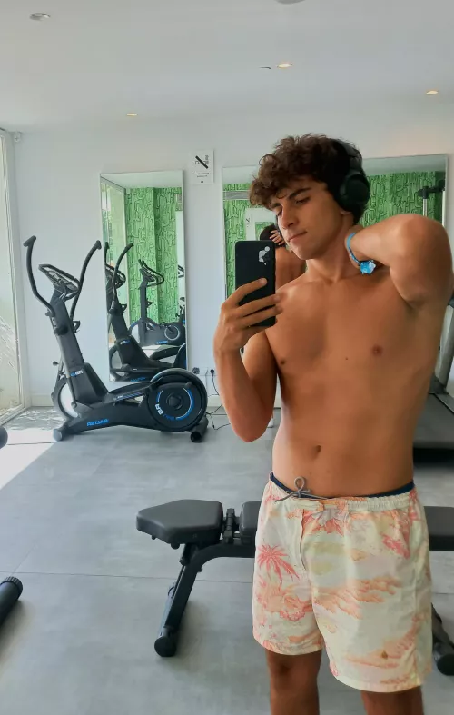 When you go to the gym but forget your shirt and pants