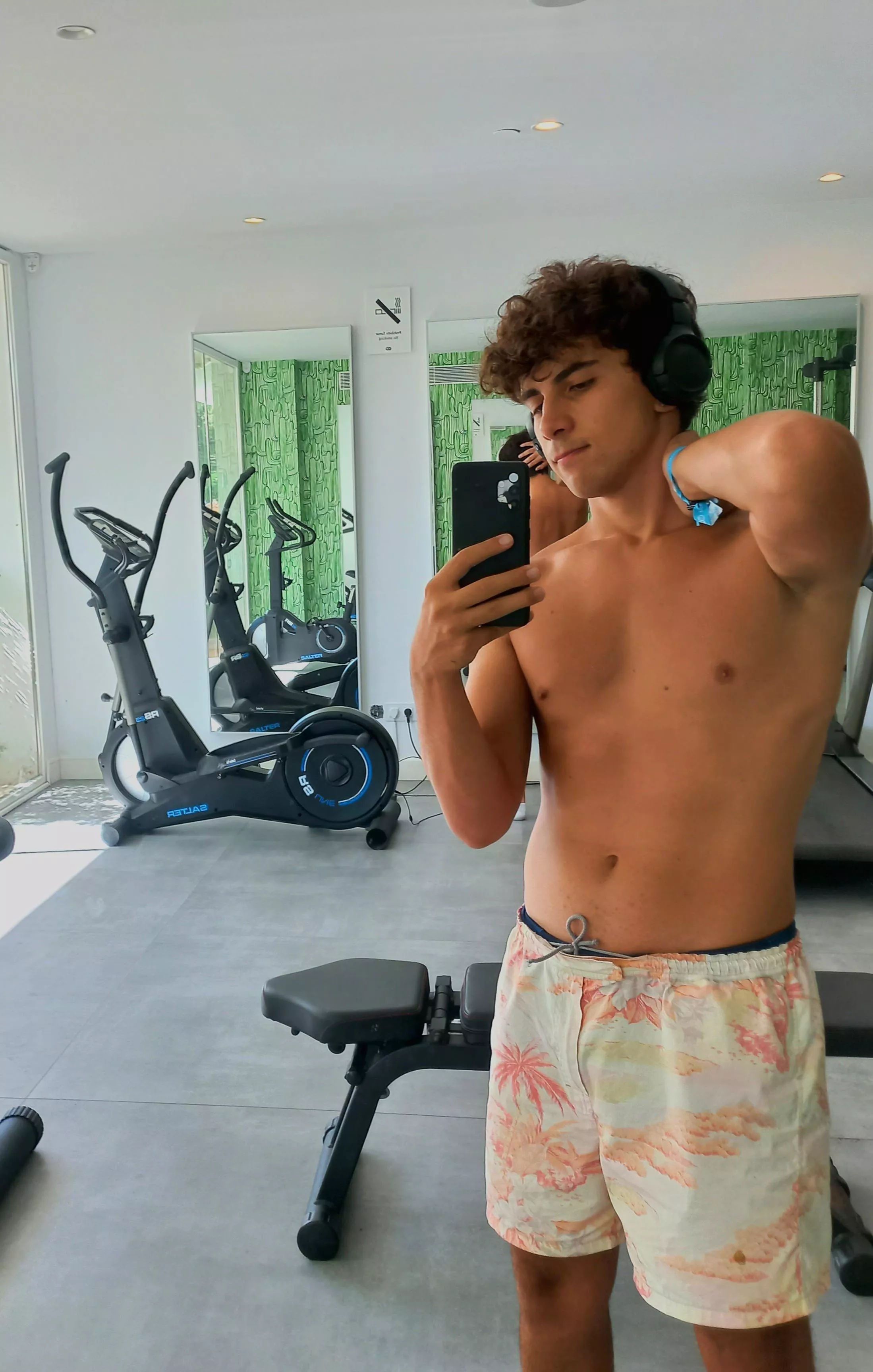 When you go to the gym but forget your shirt and pants