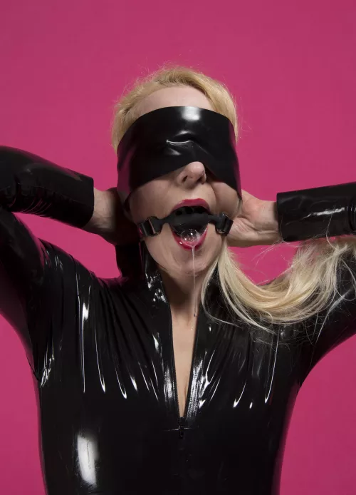 When your gag matches your outfit. 🖤