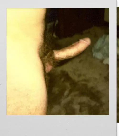 (53) What’s your honest opinion of 1980s polaroid pic of my cock- hairy natural me 😳?