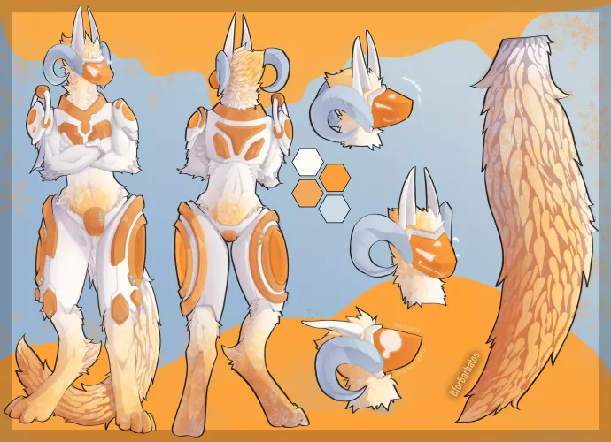 Art by me || Proto design for Axius the protogen on Discord | I hope you all like it! <3 