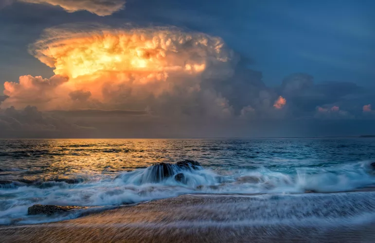 Beach with a view, Hainan Island