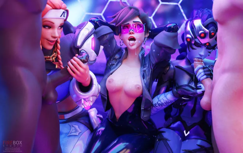 Brigitte, Tracer & Widowmaker (fireboxstudio)