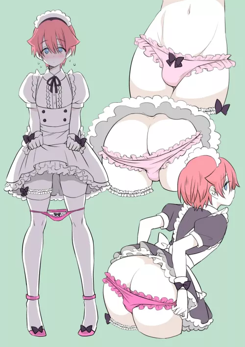 Cute Trap in Maid Outfit