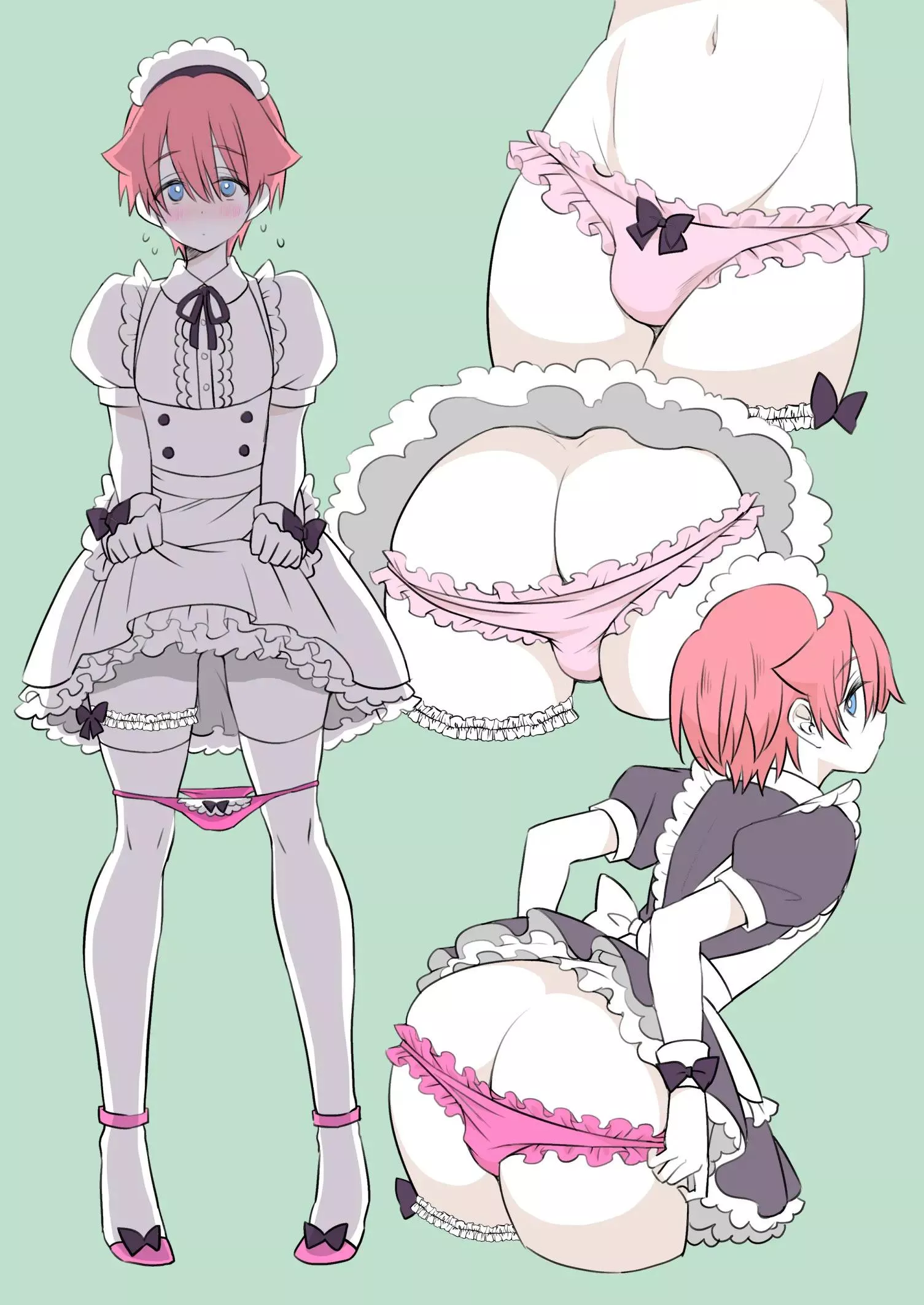 Cute Trap in Maid Outfit