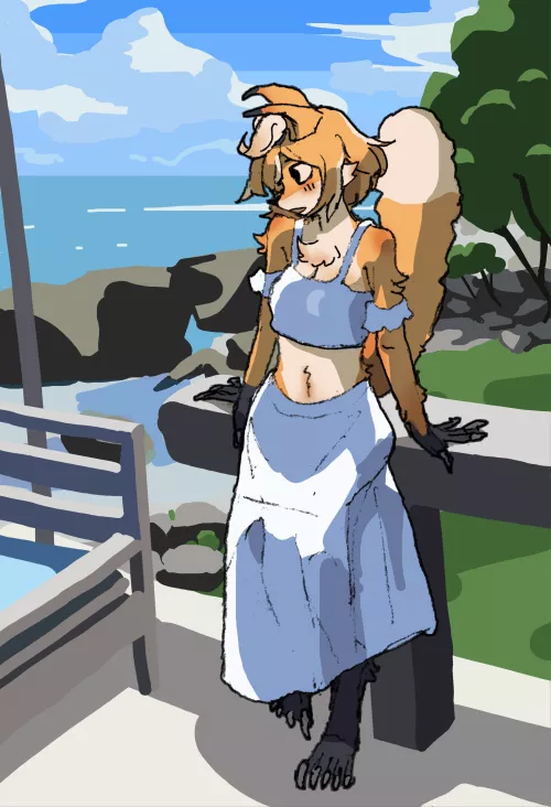 fox oc at the beach (?)