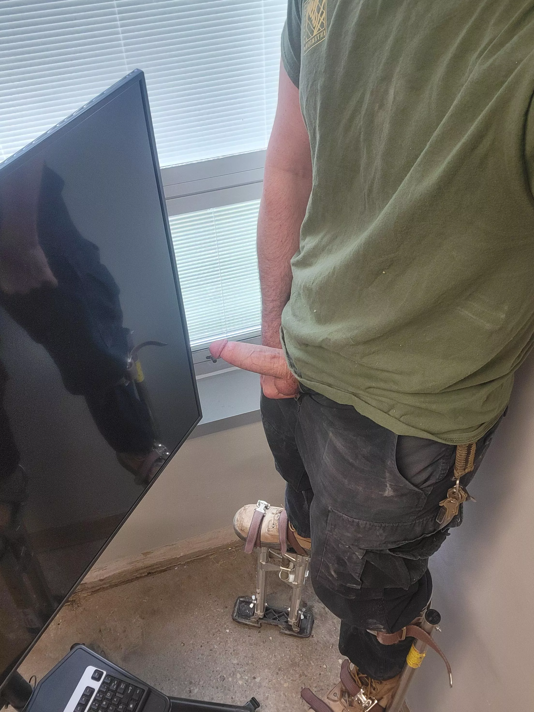 I almost got walked in on