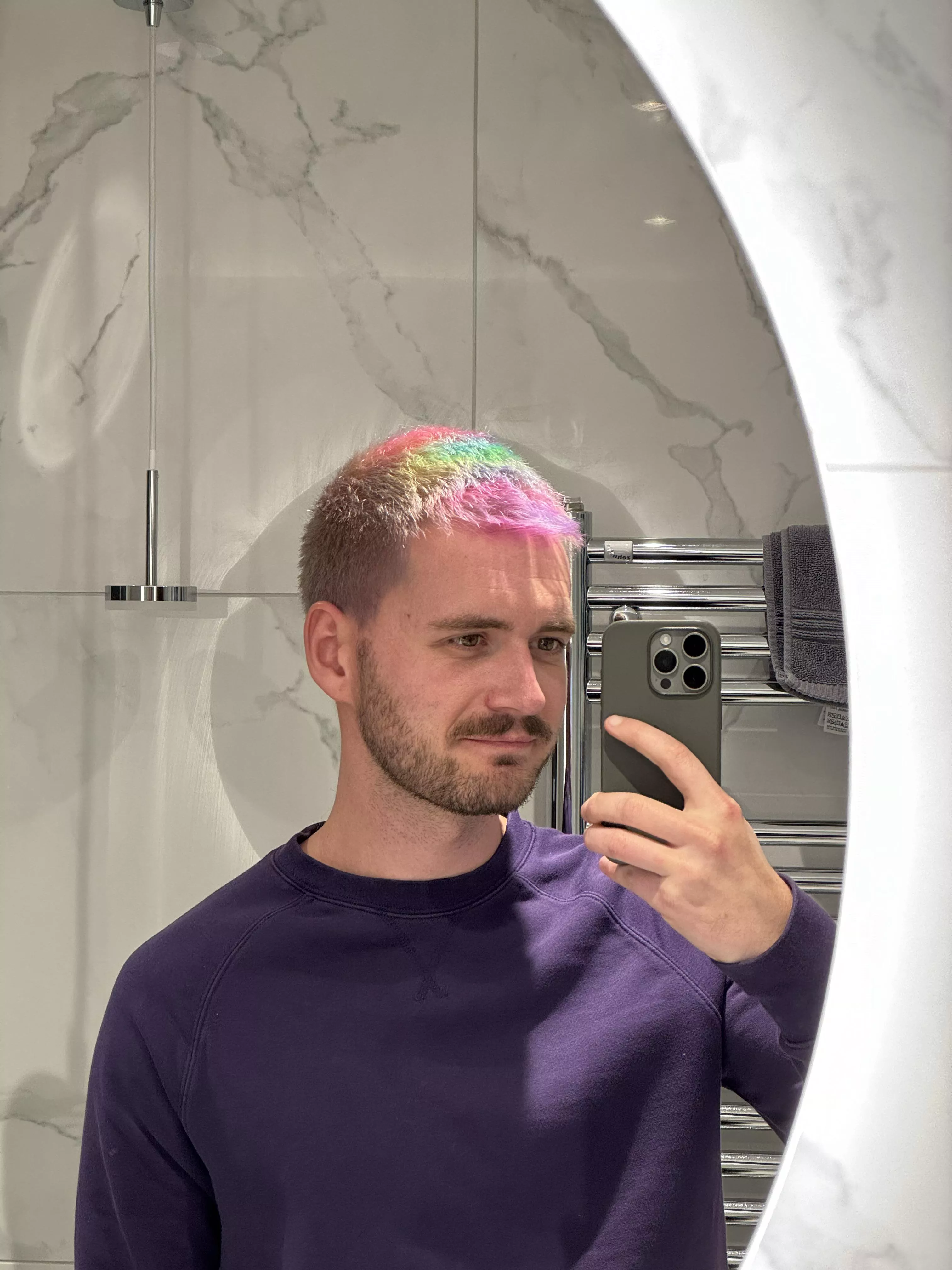 i'm glad my hairdresser is open to fun colours 😂