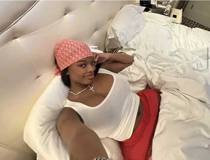 Jt braless in white tank