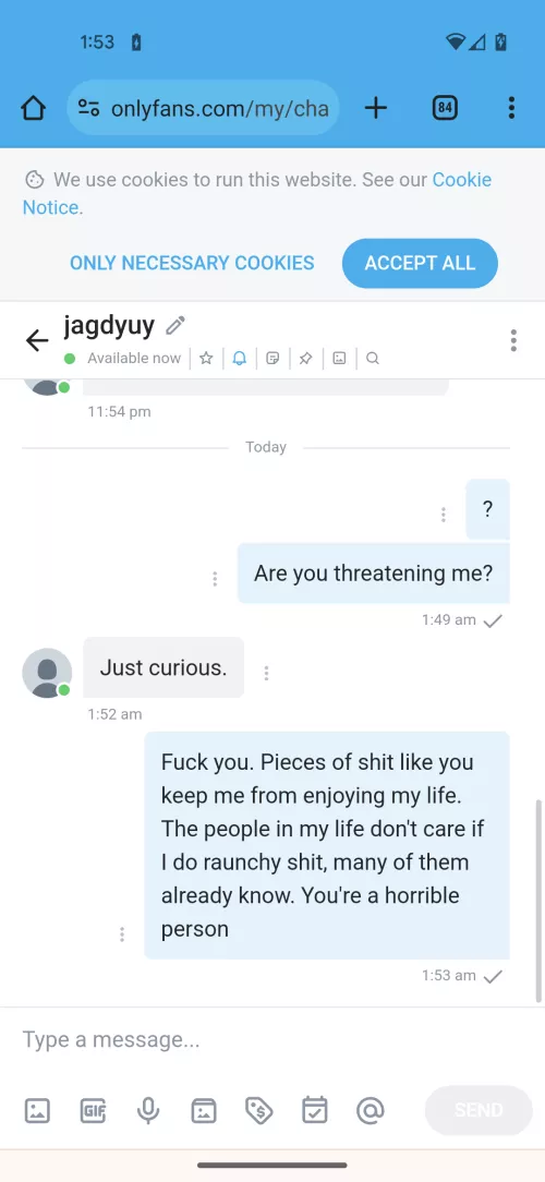 Miss Lana is upset