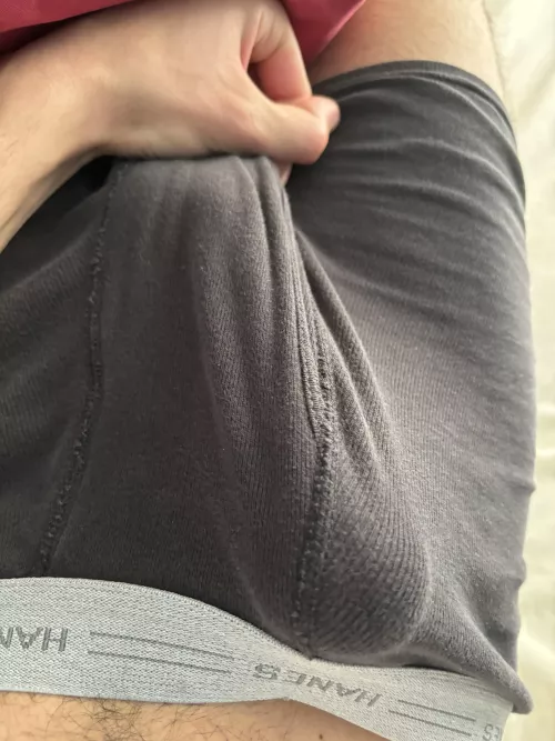 Morning wood won’t go away 😫