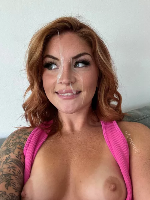 my roommate came on my face