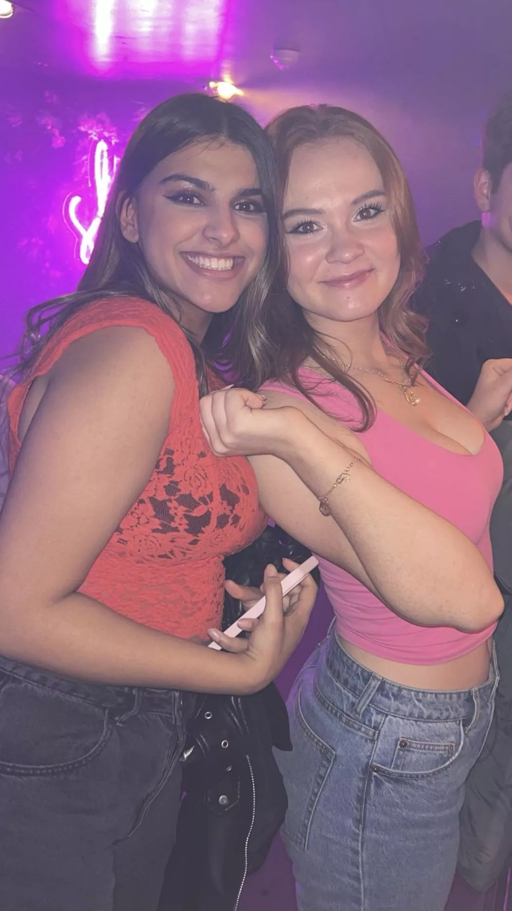 Red and pink, almost matched up