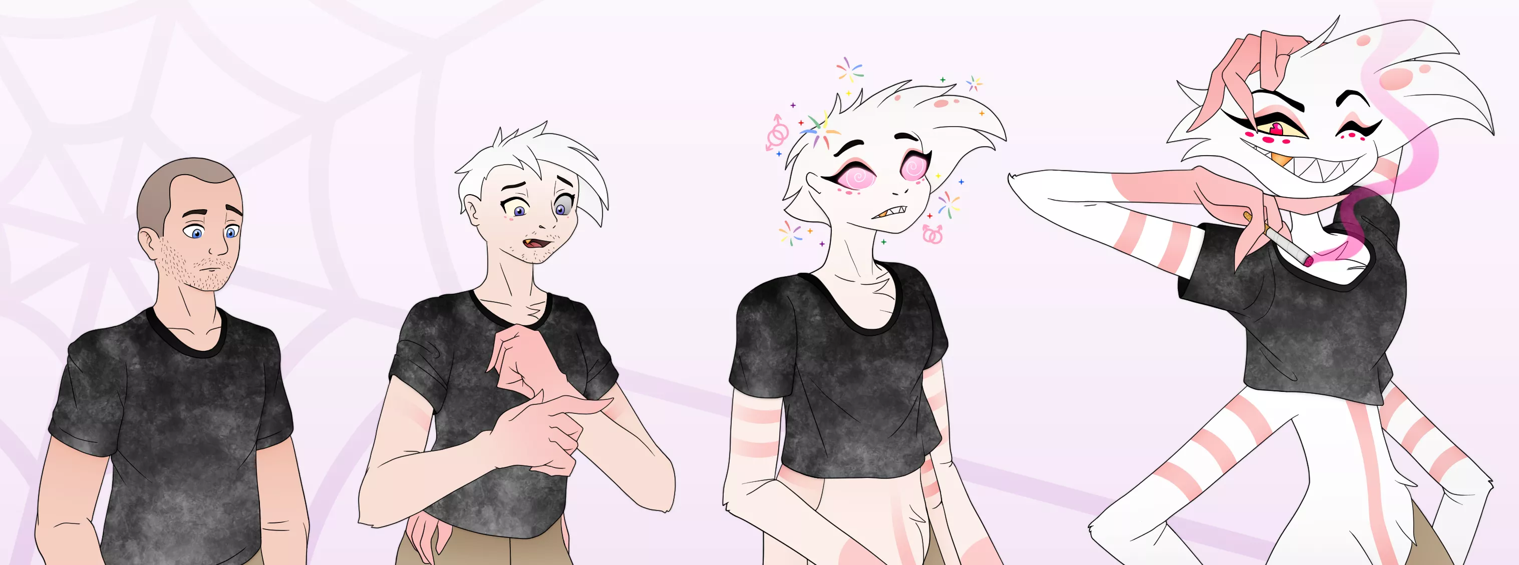 Slowly turning into angel 