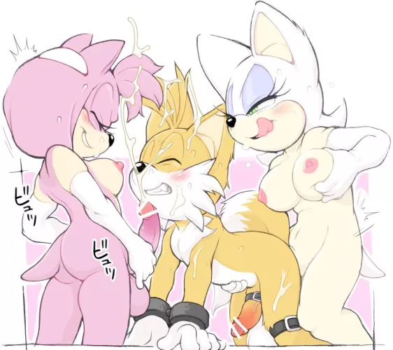 Tails getting covered in hot cum (erosuke)